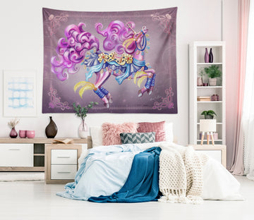 3D Beautiful Unicorn 955 Rose Catherine Khan Tapestry Hanging Cloth Hang
