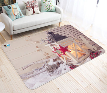 3D Candle Lighting Pentagram 017 Non Slip Rug Mat Mat AJ Creativity Home 