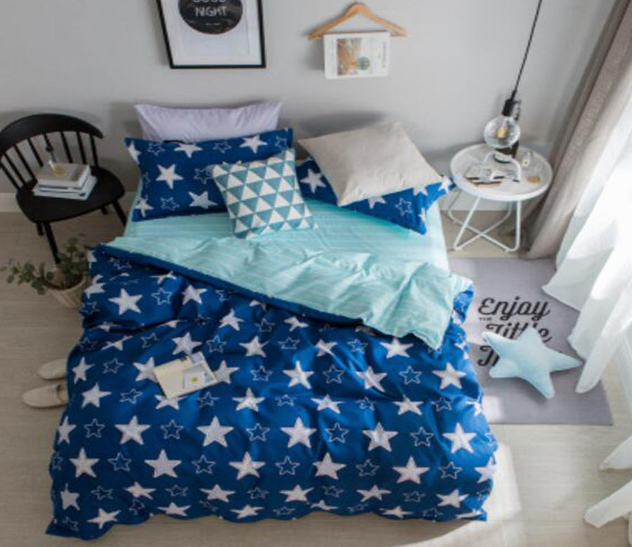 3D Star Pattern 4007 Bed Pillowcases Quilt