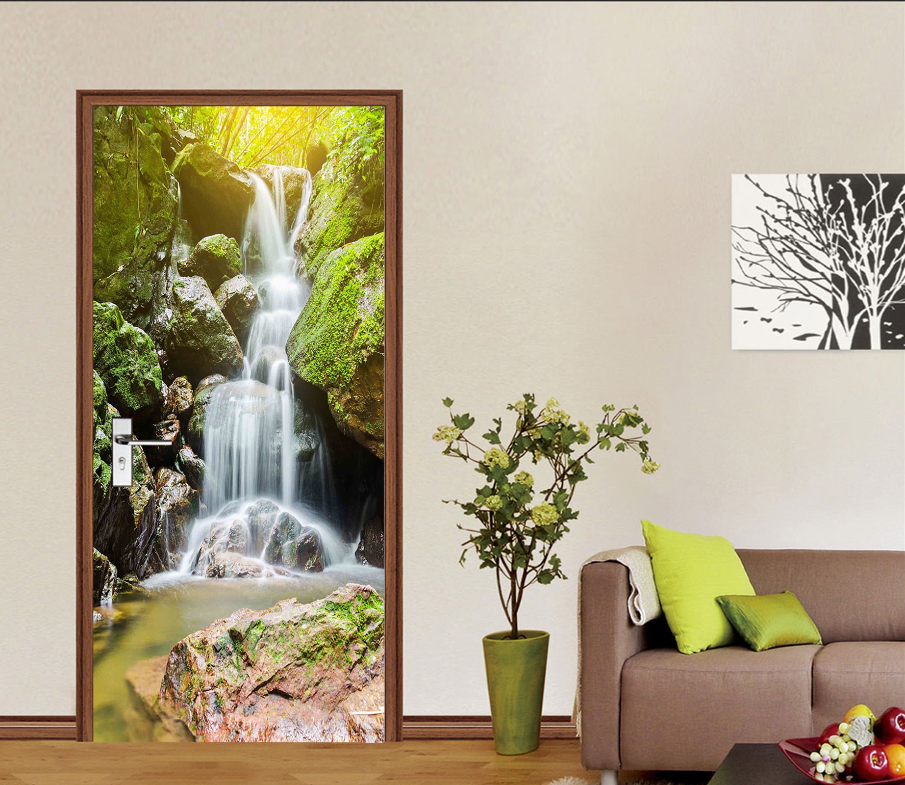 3D Waterfall 24115 Door Mural