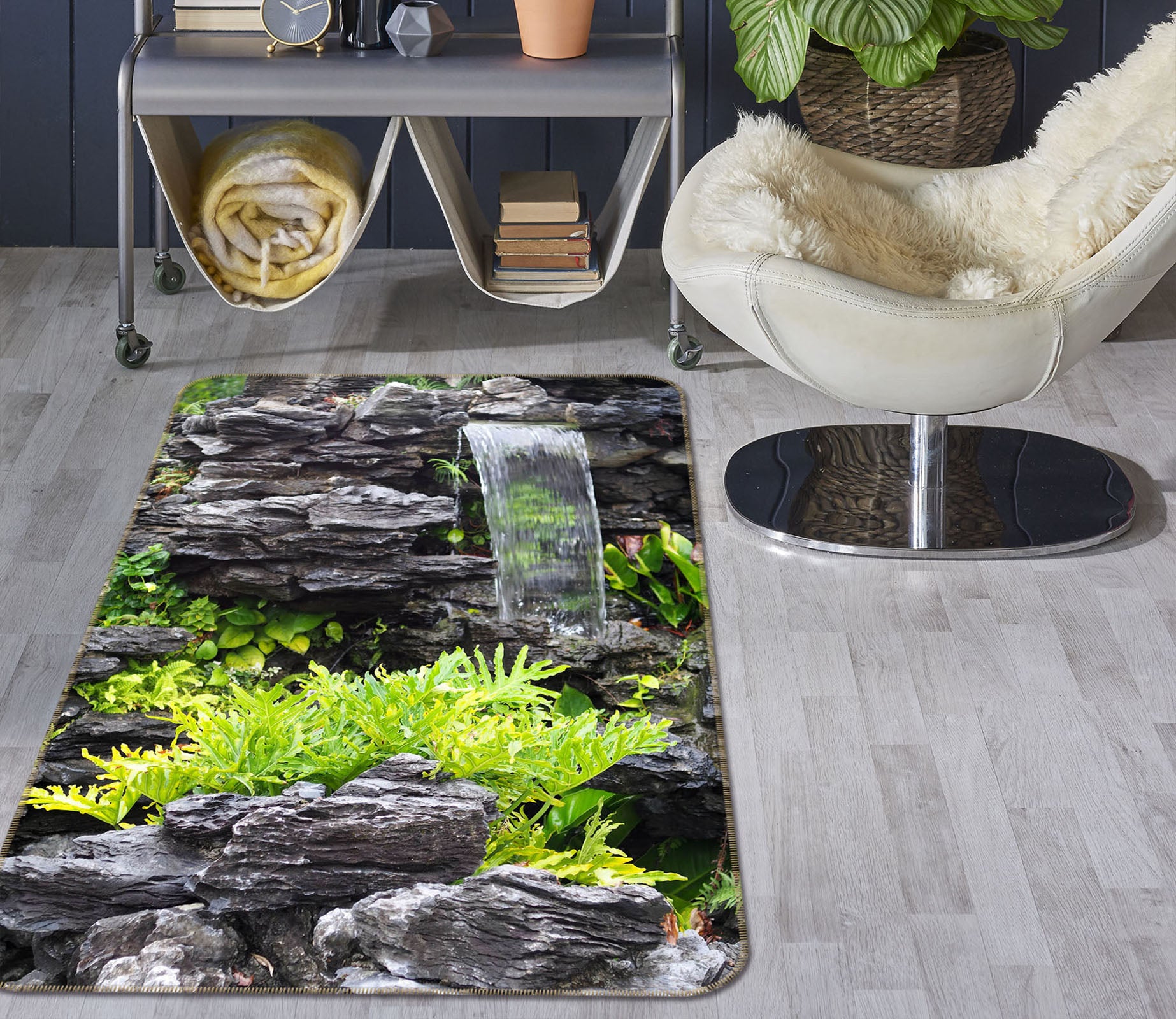 3D Pile Of Stones 26168 Non Slip Rug Mat