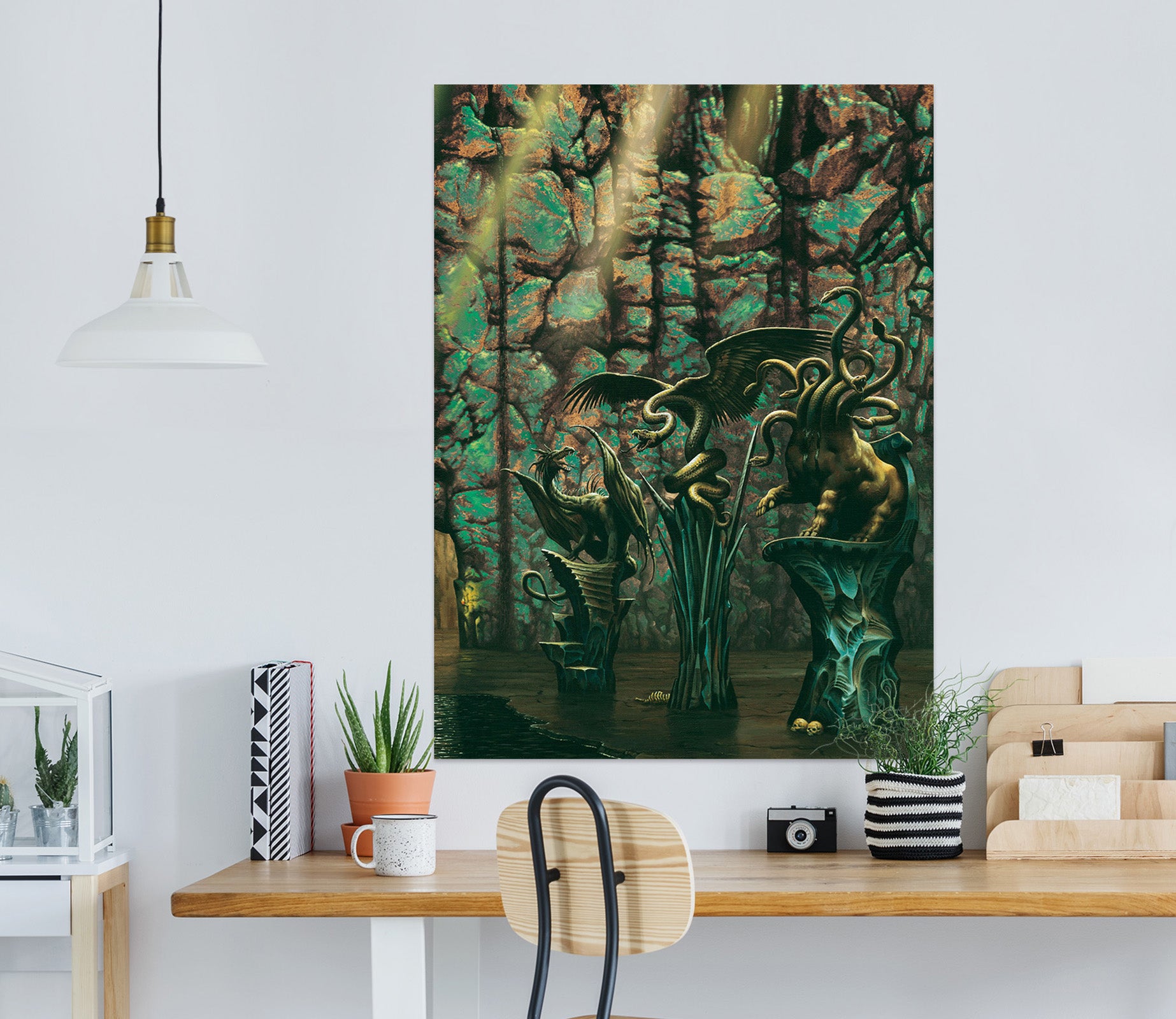 3D Animal Statue 8098 Ciruelo Wall Sticker