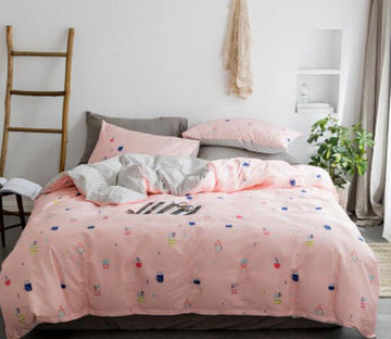 3D Colored Cups 14146 Bed Pillowcases Quilt