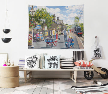 3D Railway Station Passenger 11271 Trevor Mitchell Tapestry Hanging Cloth Hang
