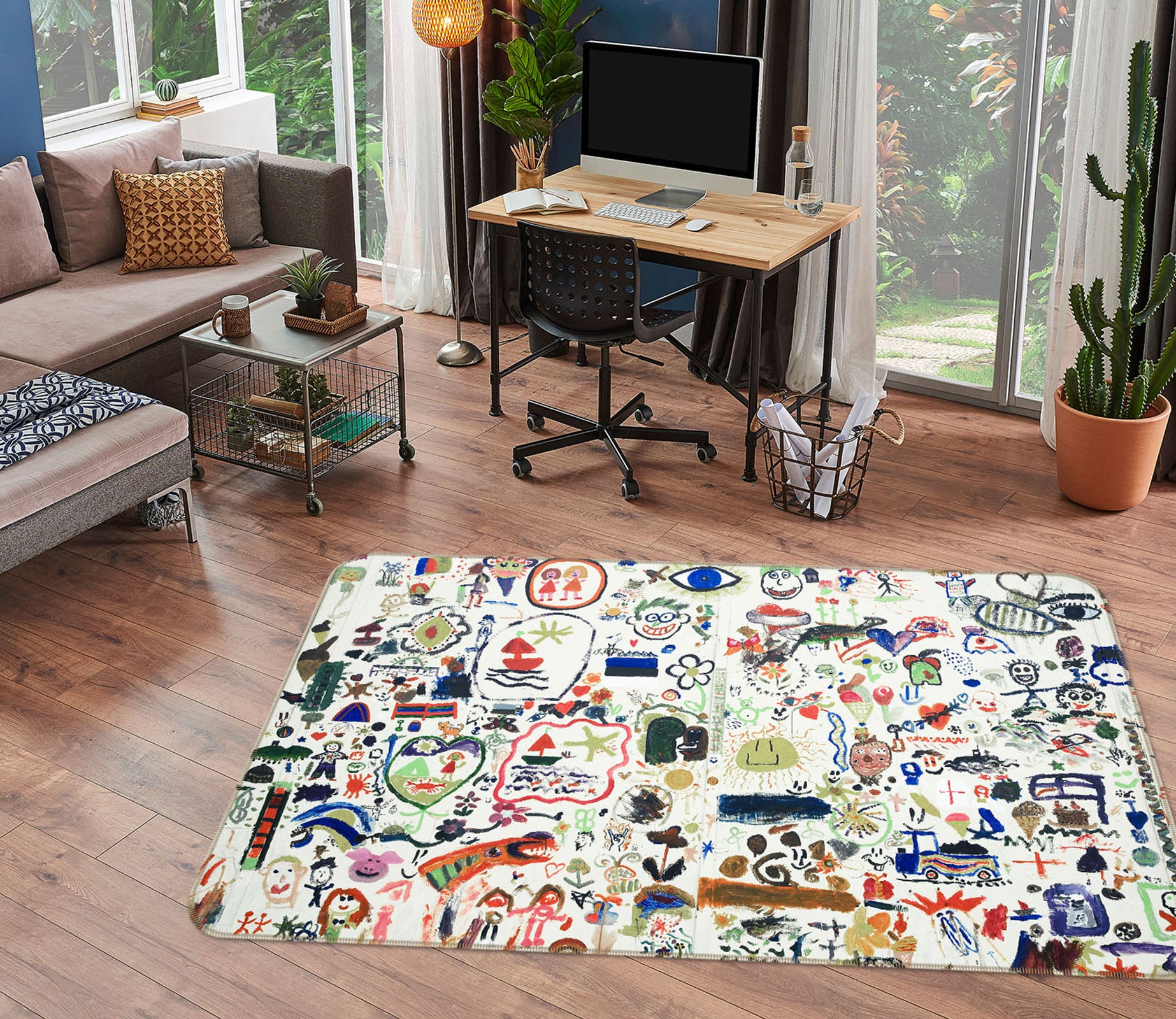 3D Pattern 36051 Non Slip Rug Mat
