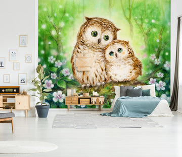 3D Baby Owl 5536 Kayomi Harai Wall Mural Wall Murals