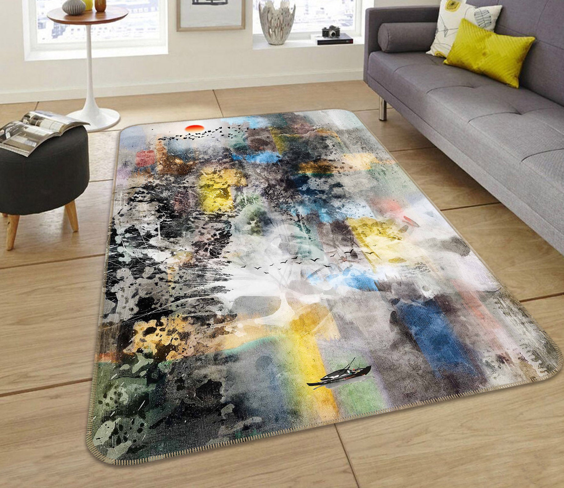 3D Pattern 65010 Non Slip Rug Mat