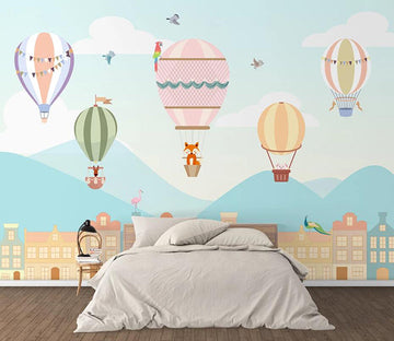 3D Hot Air Balloon 1607 Wall Murals Wallpaper AJ Wallpaper 2 