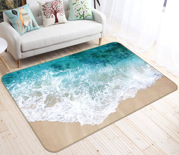 3D Waves Beach 36006 Non Slip Rug Mat