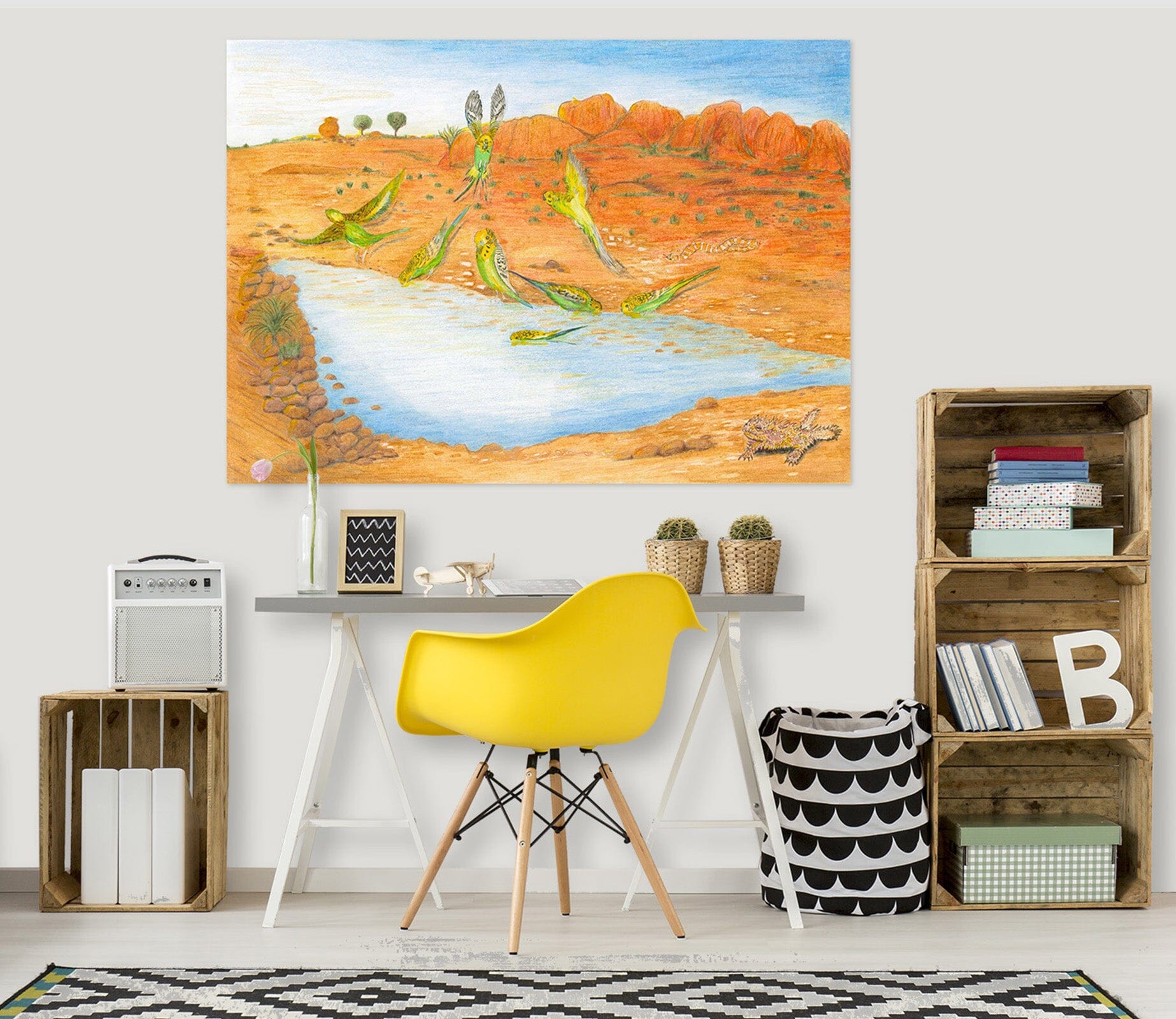 3D Desert Oasis 012 Michael Sewell Wall Sticker Wallpaper AJ Wallpaper 2 