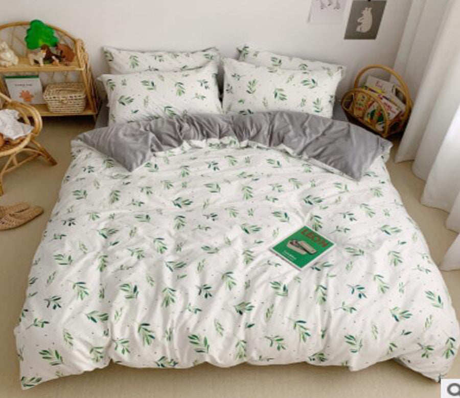 3D Leaf Pattern 18040 Bed Pillowcases Quilt