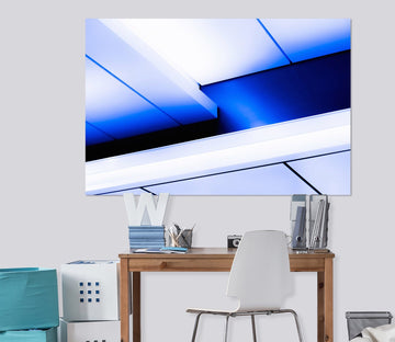 3D Blue Minimalism 026 Noirblanc777 Wall Sticker Wallpaper AJ Wallpaper 2 