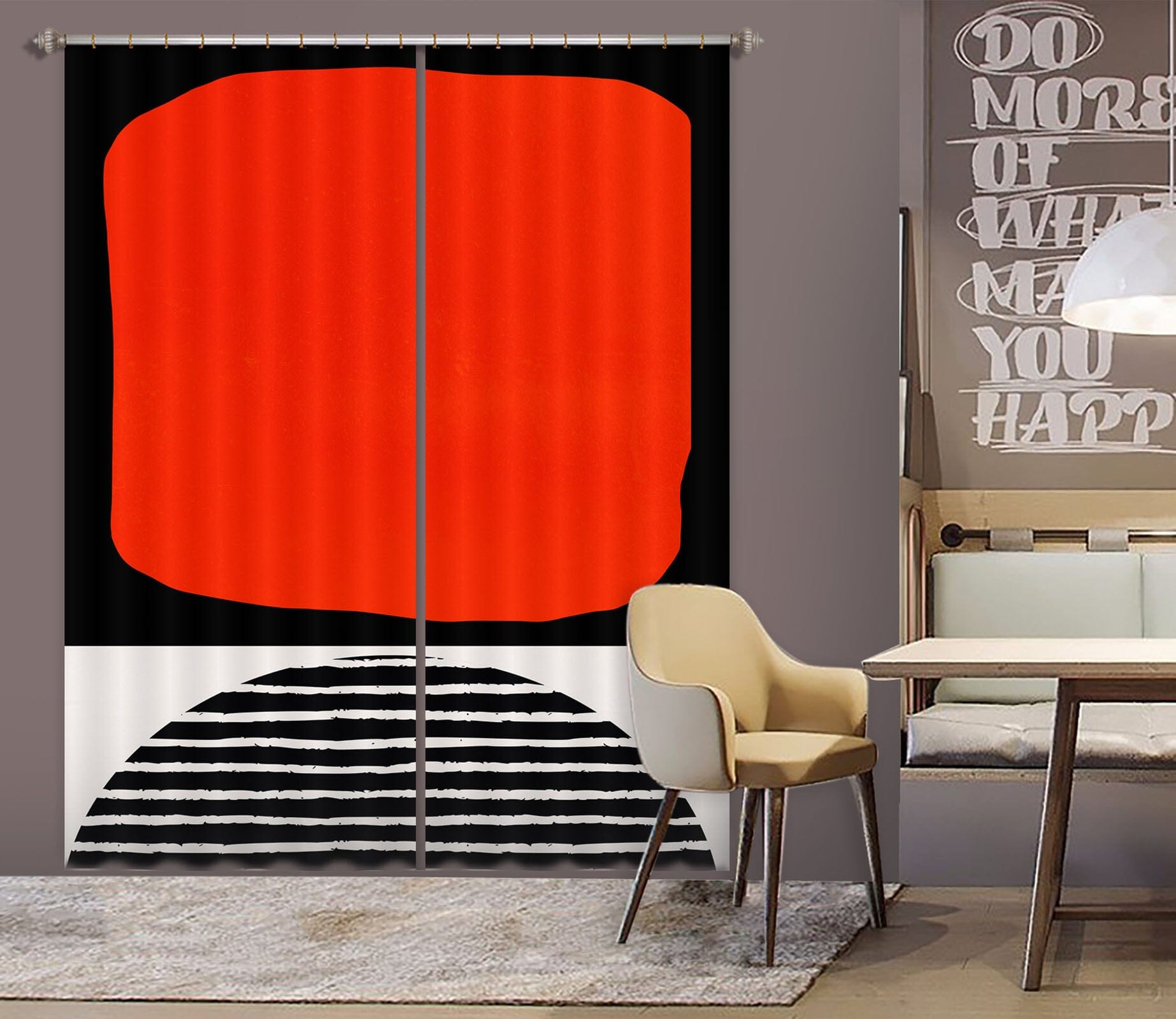 3D Red Square Pattern 1005 Boris Draschoff Curtain Curtains Drapes Curtains AJ Creativity Home 