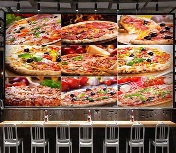 3D Freshly Baked Pizza 1086 Wall Murals Wallpaper AJ Wallpaper 2 