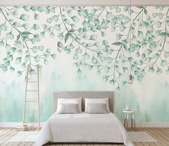 3D Green Leaf 1474 Wall Murals Wallpaper AJ Wallpaper 2 