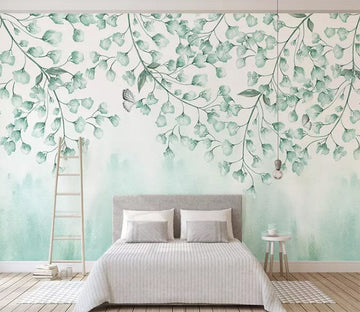 3D Green Leaf 1474 Wall Murals Wallpaper AJ Wallpaper 2 