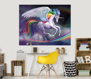 3D White Horse 112 Rose Catherine Khan Wall Sticker Wallpaper AJ Wallpaper 2 