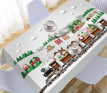 3D Train Kid Track 6 Tablecloths Tablecloths AJ Creativity Home 