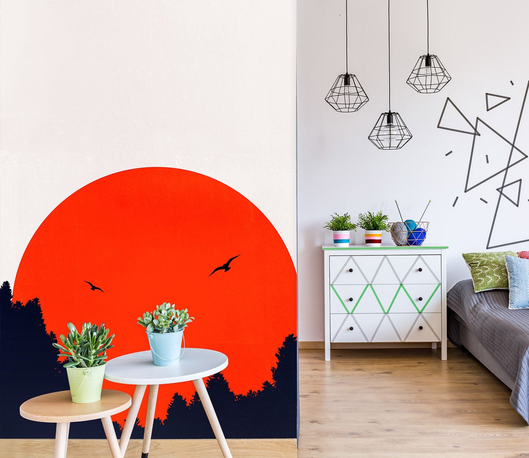 3D Red Sun 1533 Boris Draschoff Wall Mural Wall Murals Wallpaper AJ Wallpaper 2 