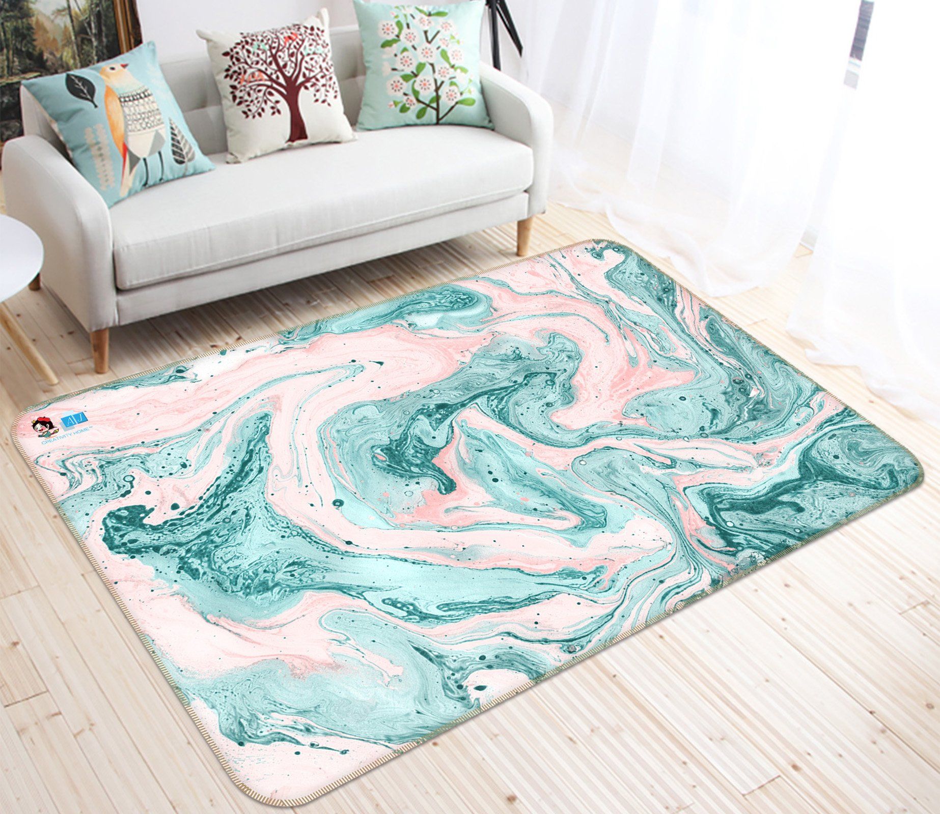 3D Corrugation 372 Non Slip Rug Mat Mat AJ Creativity Home 