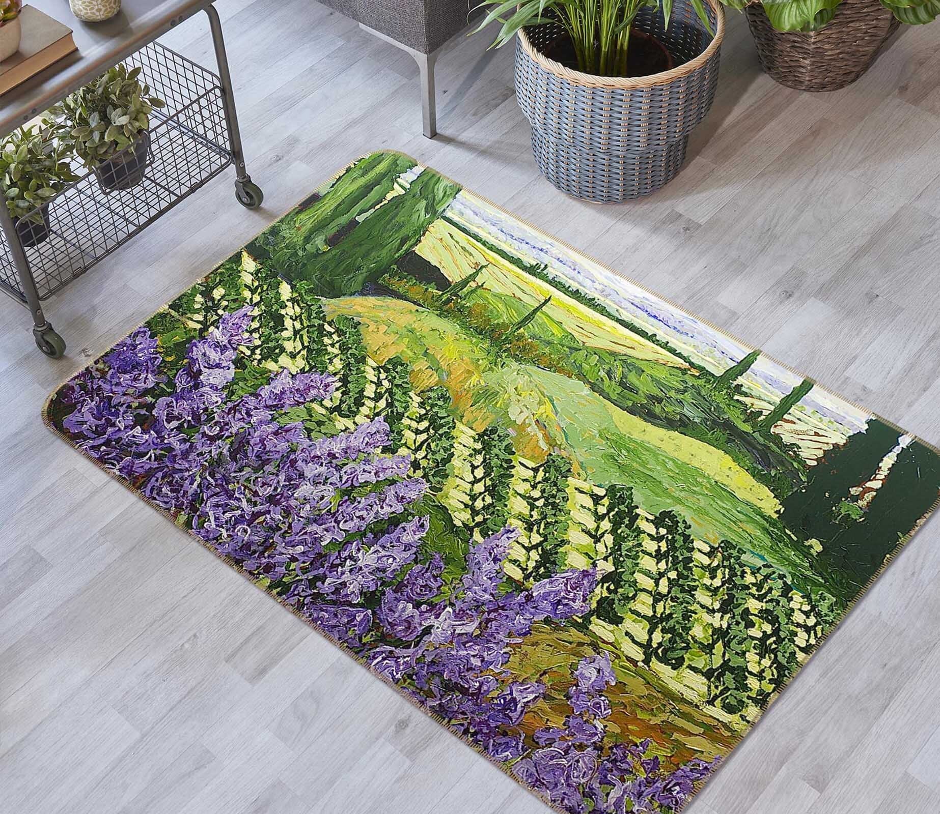 3D Chinaberry Hill 1017 Allan P. Friedlander Rug Non Slip Rug Mat Mat AJ Creativity Home 
