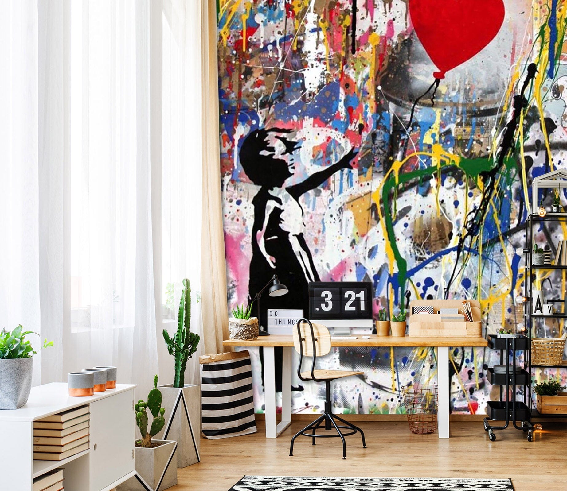 3D Love Balloon 101 Wall Murals Wallpaper AJ Wallpaper 2 