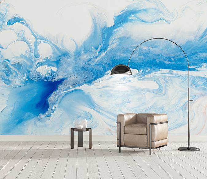 3D Blue Splash 166 Wall Murals Wallpaper AJ Wallpaper 2 