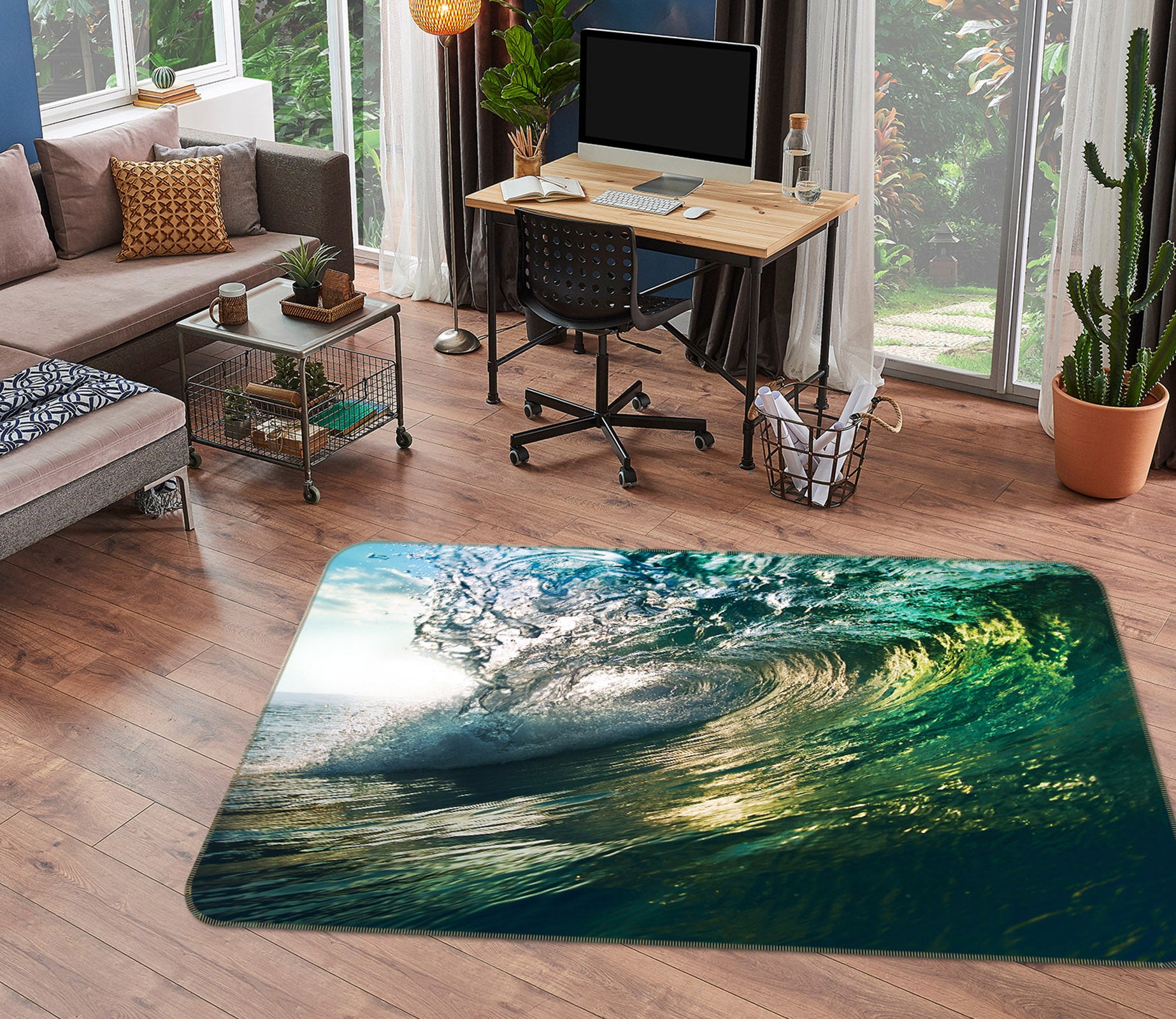 3D Waves 36024 Non Slip Rug Mat