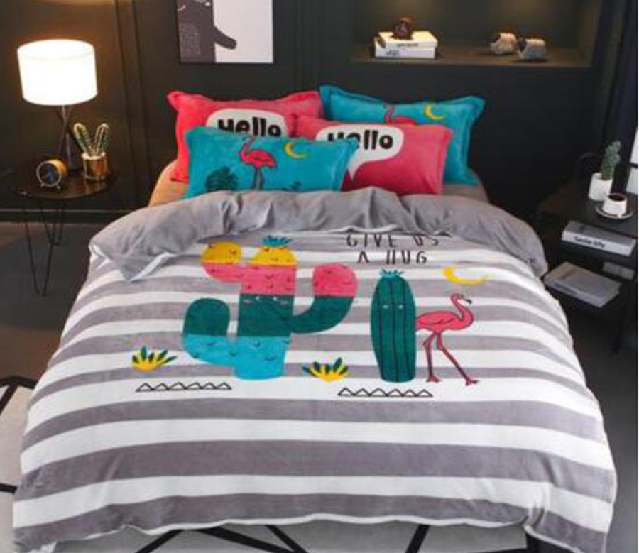 3D Cactus 17012 Bed Pillowcases Quilt