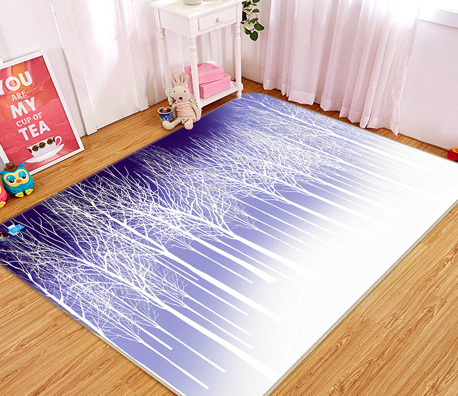3D Snow Forest 66113 Non Slip Rug Mat