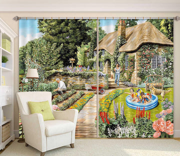 3D Summer Garden 094 Trevor Mitchell Curtain Curtains Drapes Curtains AJ Creativity Home 