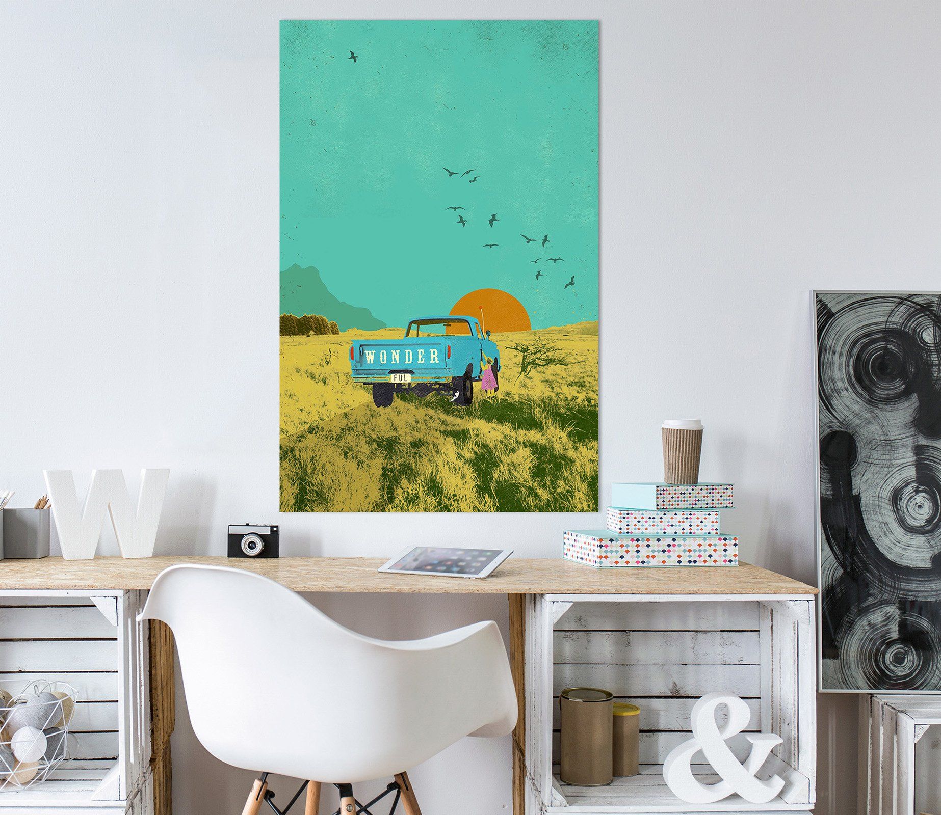 3D Beautiful Steppe 030 Showdeer Wall Sticker Wallpaper AJ Wallpaper 2 