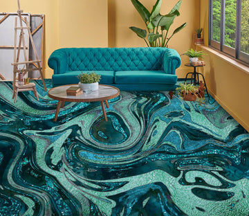3D Green Texture 102120 Andrea Haase Floor Mural