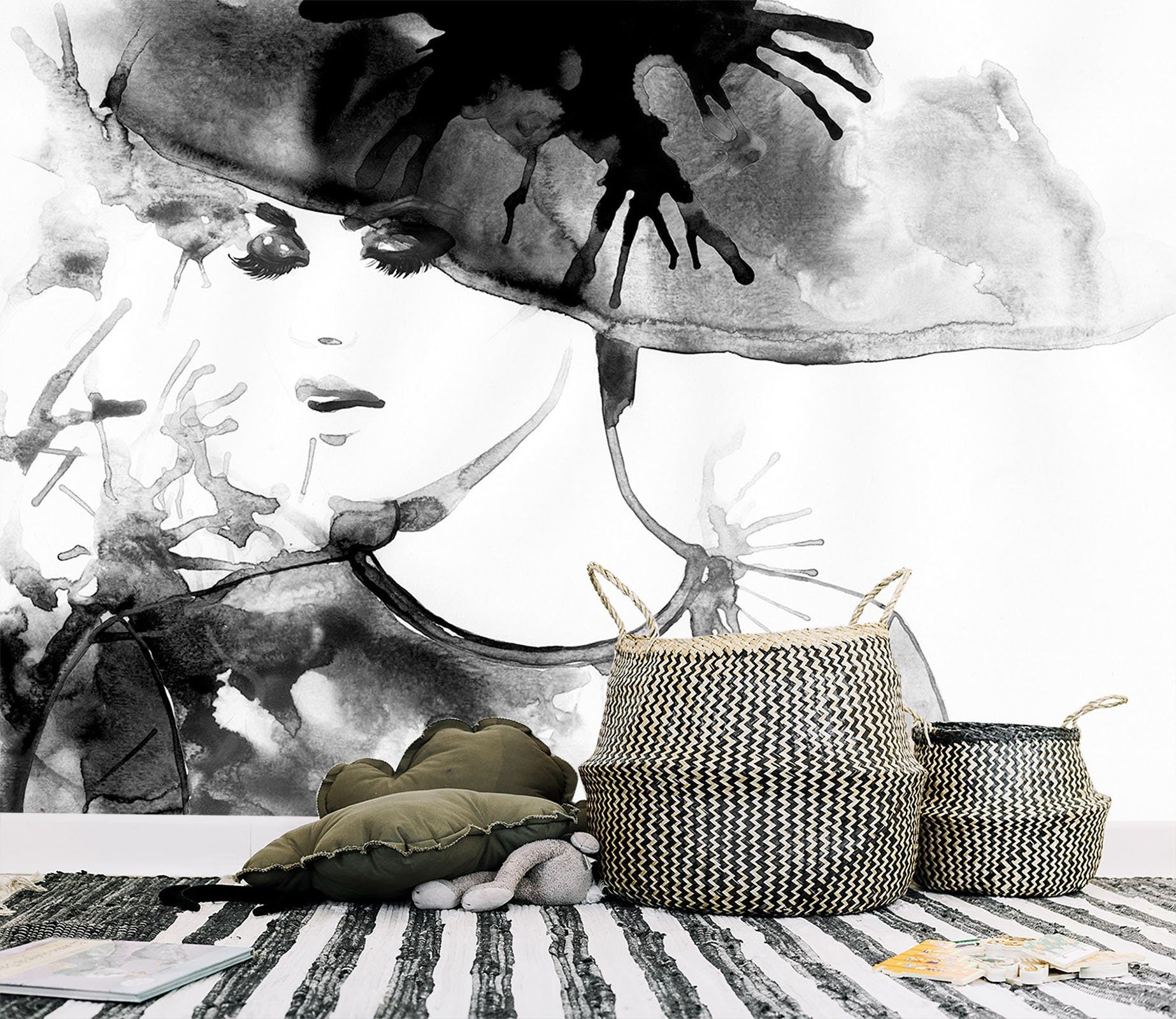 3D Black Hat Woman 616 Wallpaper AJ Wallpaper 2 