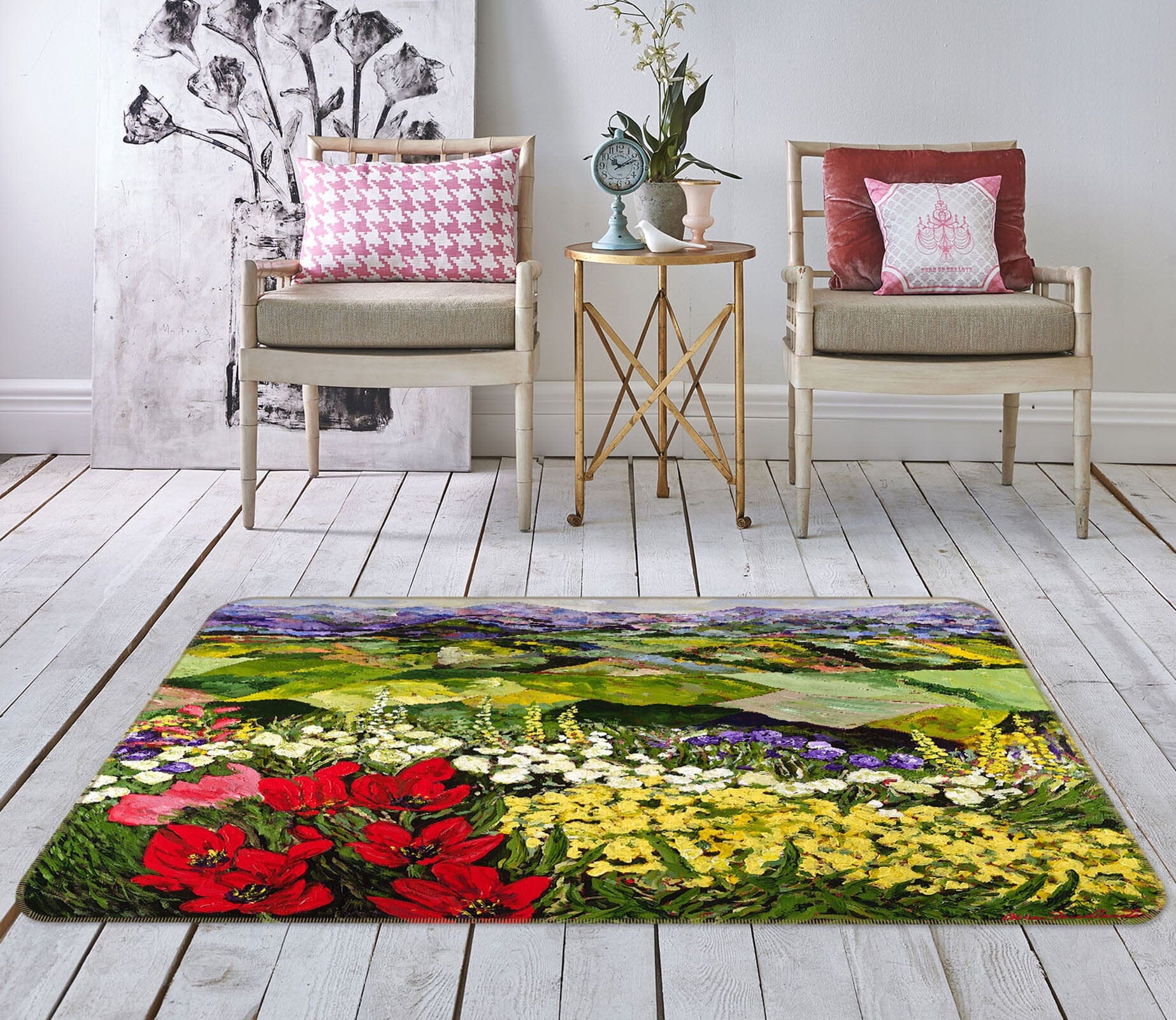 3D Colorful Garden 1011 Allan P. Friedlander Rug Non Slip Rug Mat Mat AJ Creativity Home 