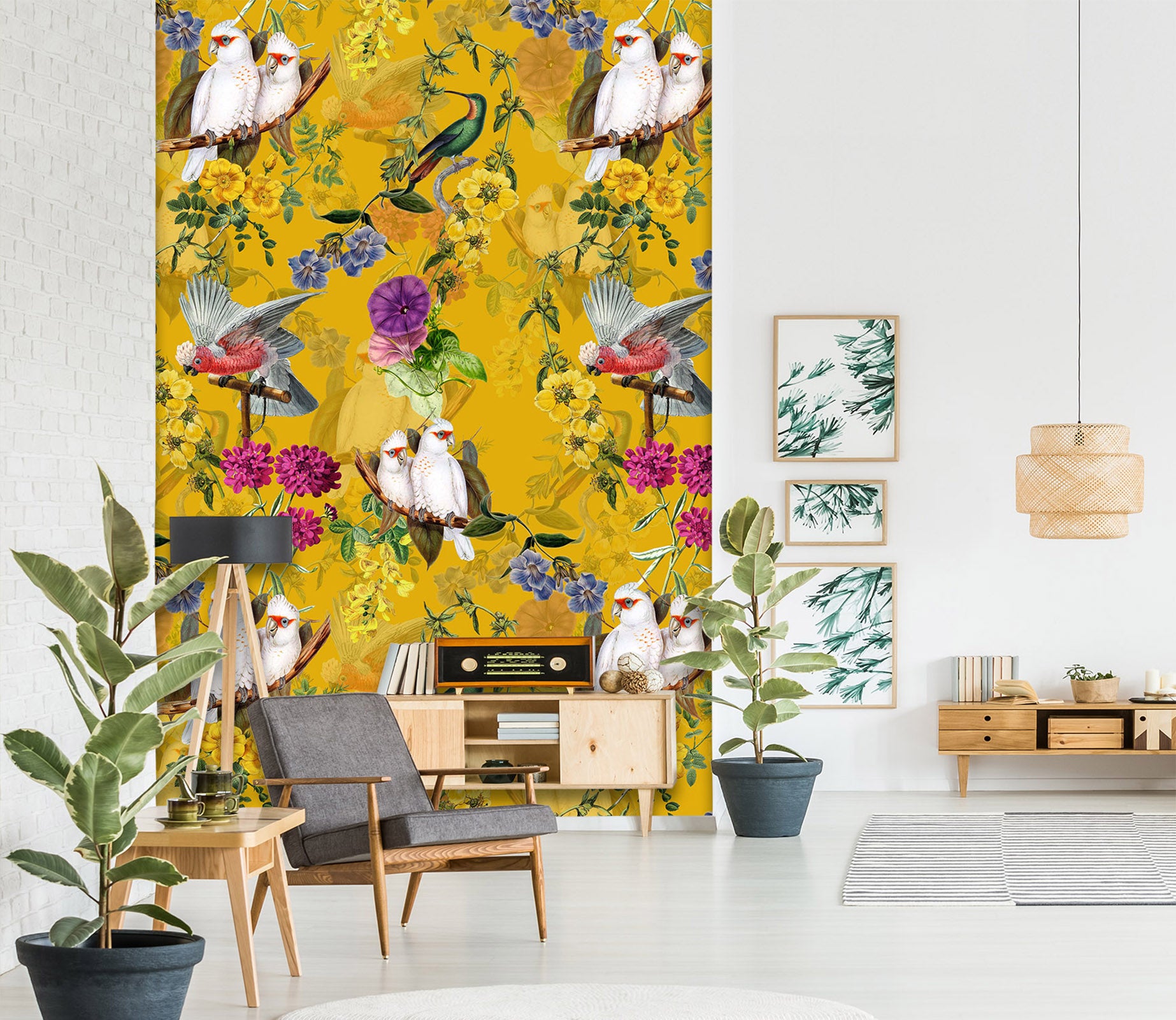 3D Flowers Birds 184 Uta Naumann Wall Mural Wall Murals