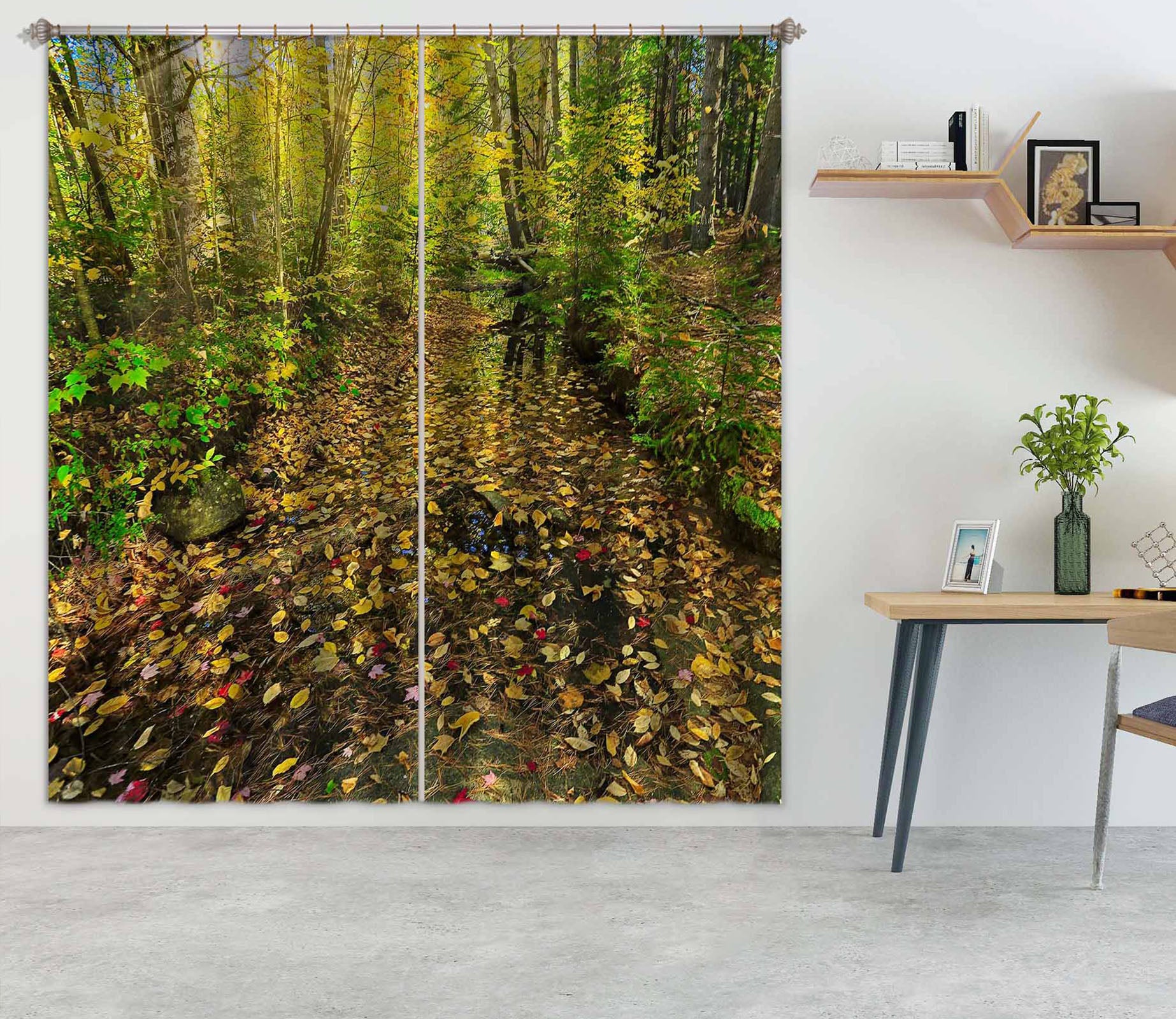 3D Leaf Creek 61228 Kathy Barefield Curtain Curtains Drapes