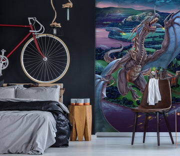 3D Big Dragon 5032 Tom Wood Wall Mural Wall Murals