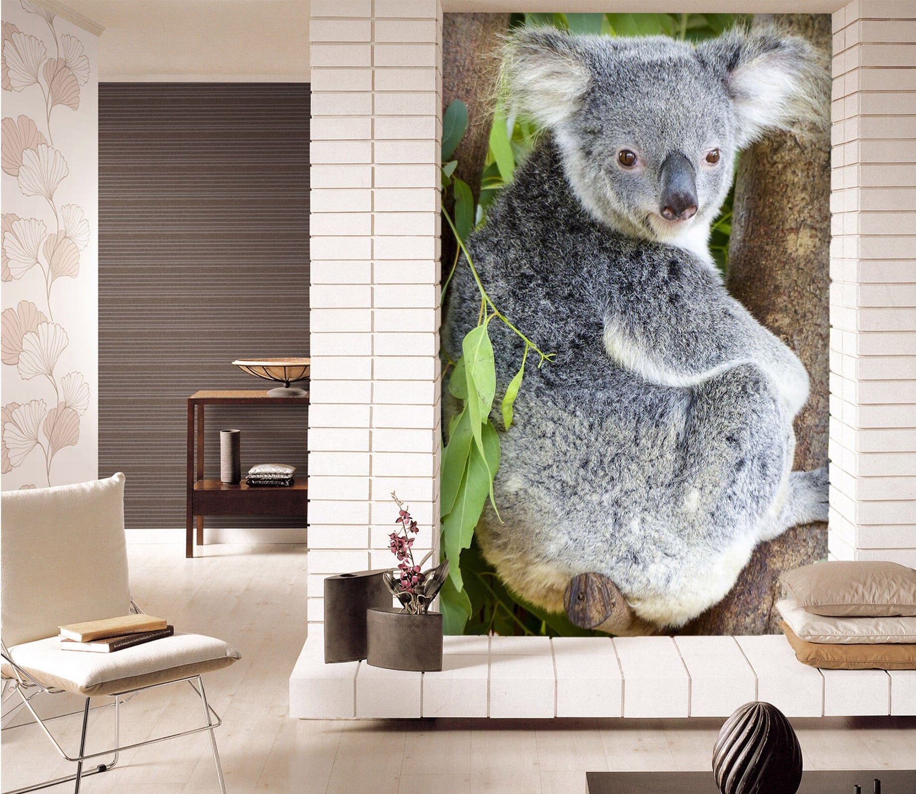 3D Koala Leaves 130 Wall Murals Wallpaper AJ Wallpaper 2 