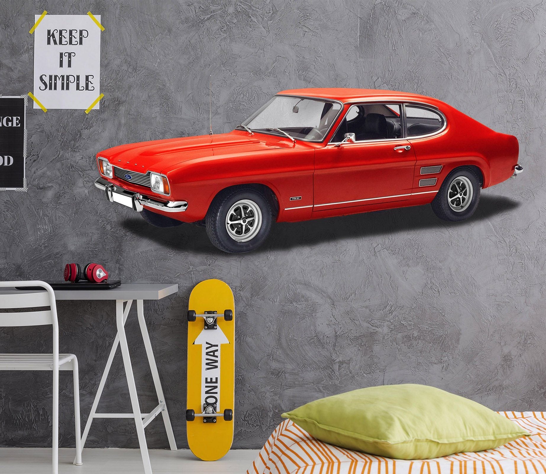 3D RED FORD 0164 Vehicles Wallpaper AJ Wallpaper 