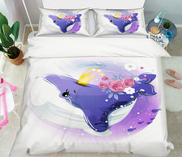 3D Whale 59031 Bed Pillowcases Quilt