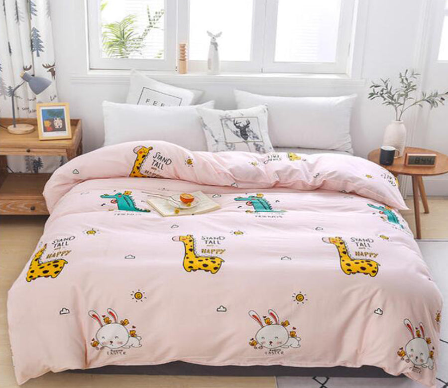 3D Giraffe Rabbit 3161 Bed Pillowcases Quilt