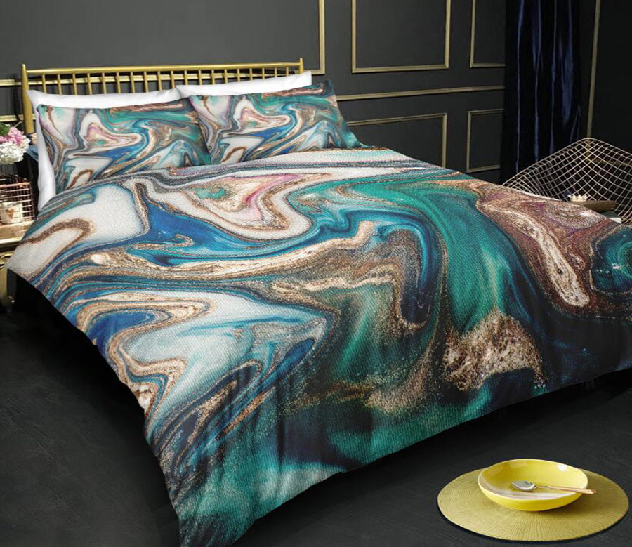 3D Marble 6099 Bed Pillowcases Quilt