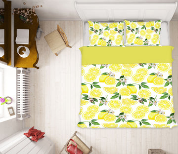 3D Lemon 18166 Uta Naumann Bedding Bed Pillowcases Quilt