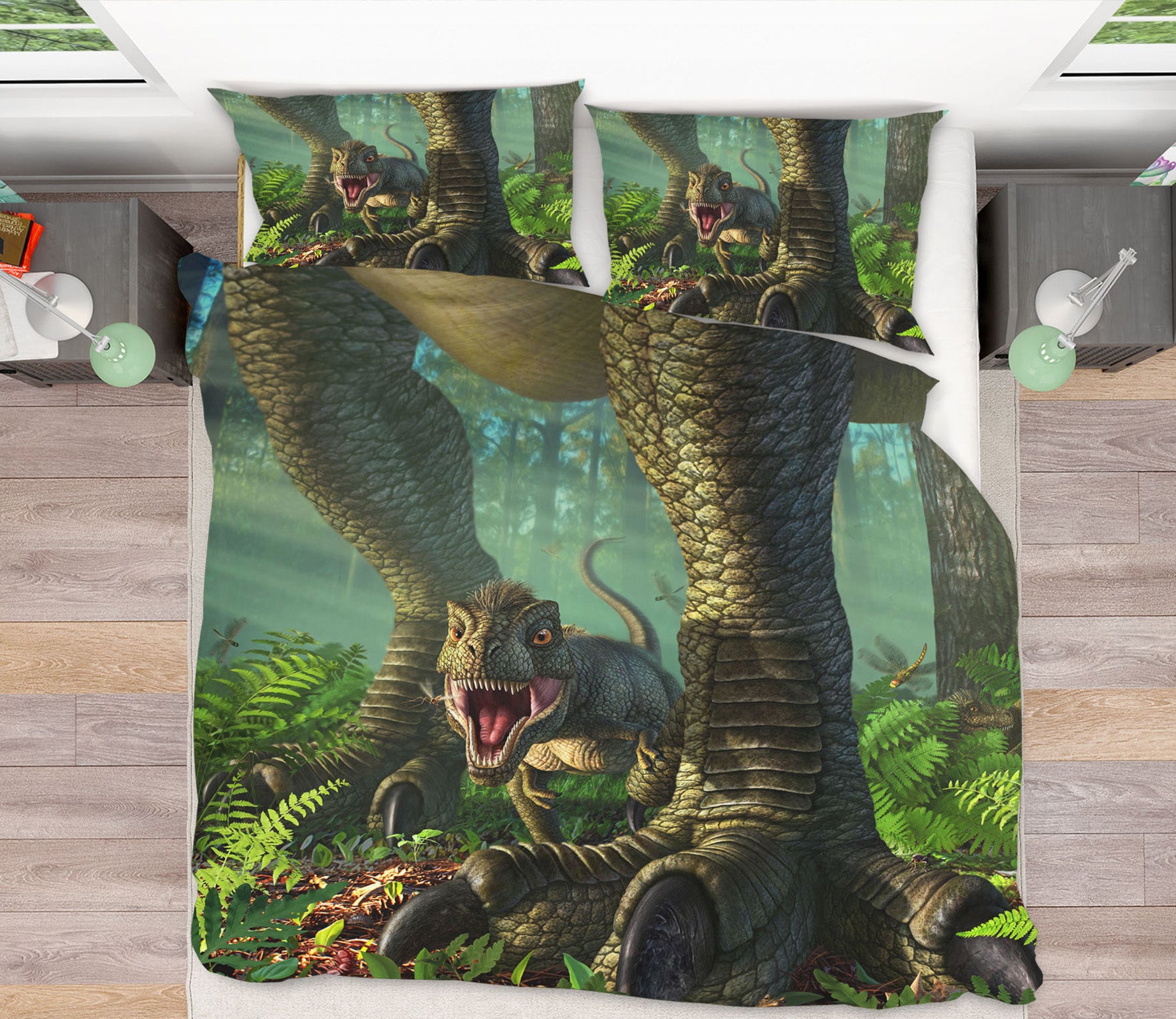 3D Dinosaur Horn 18075 Jerry LoFaro bedding Bed Pillowcases Quilt