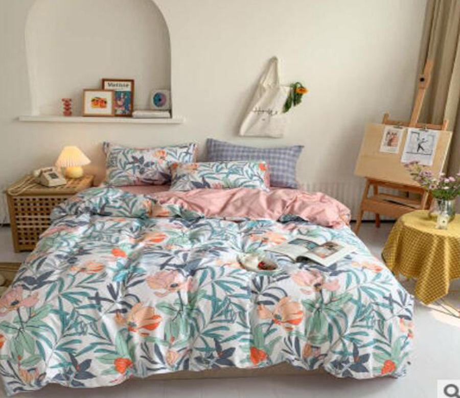 3D Flower Pattern 17001 Bed Pillowcases Quilt