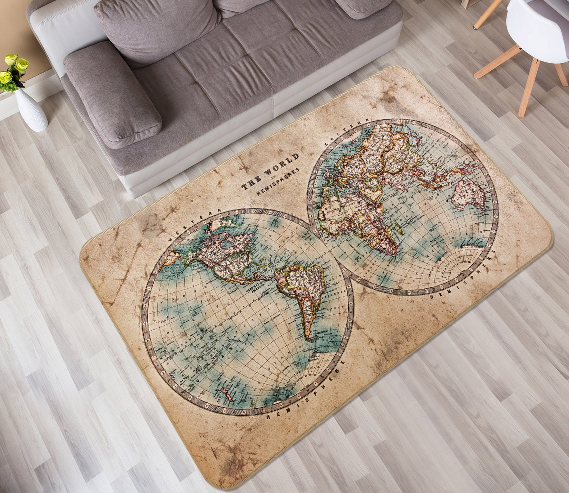 3D Map 35006 Non Slip Rug Mat