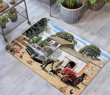 3D Greeting The Vet 1076 Trevor Mitchell Rug Non Slip Rug Mat Mat AJ Creativity Home 