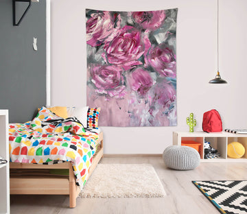 3D Purple Rose 3773 Skromova Marina Tapestry Hanging Cloth Hang