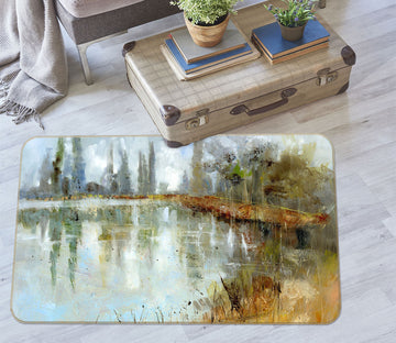 3D Ink Tree Reflection 84122 Anne Farrall Doyle Rug Non Slip Rug Mat